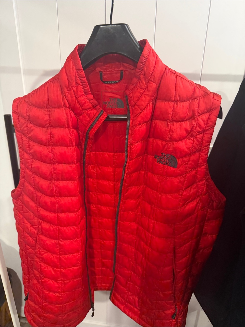 The North Face Red Quilted Vest